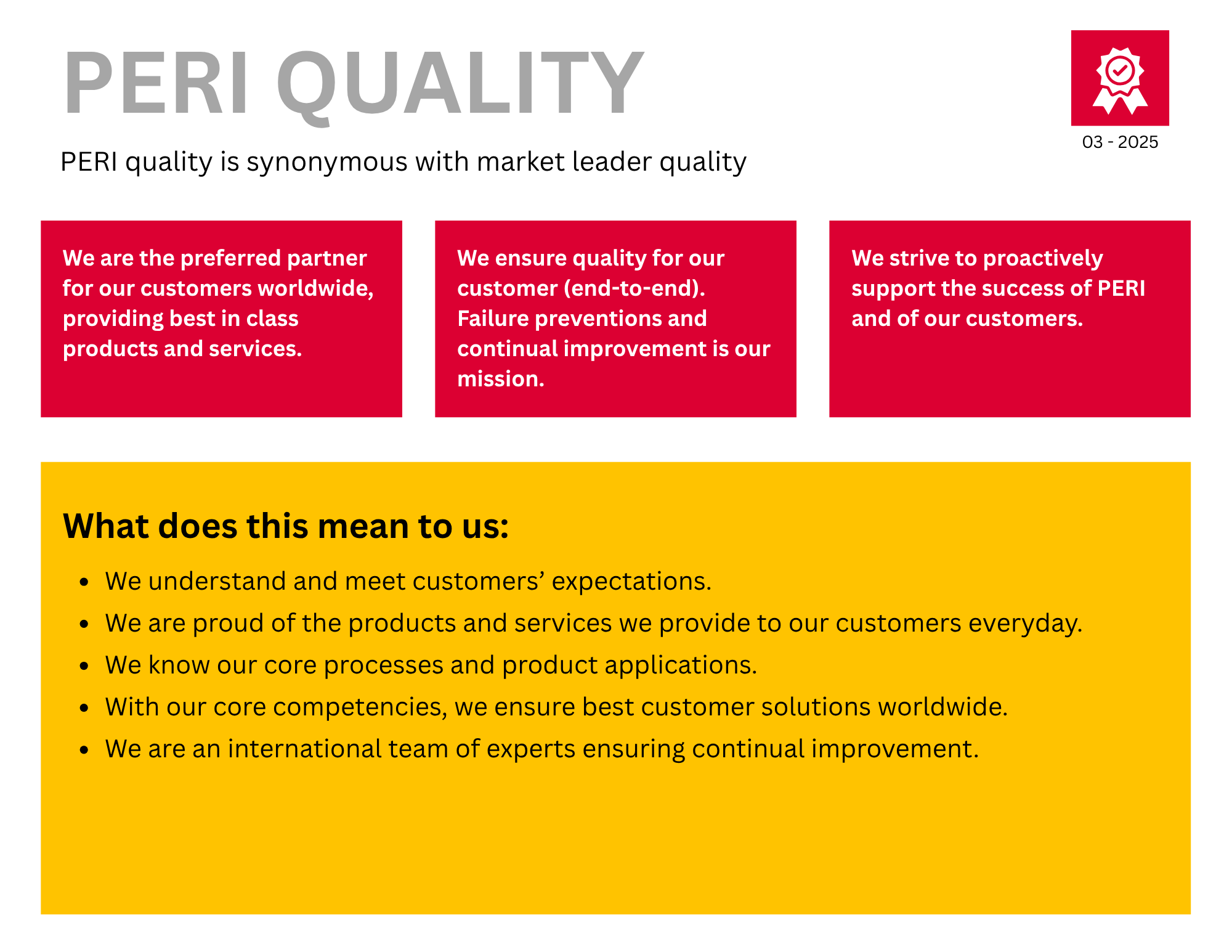 PERI Quality EN