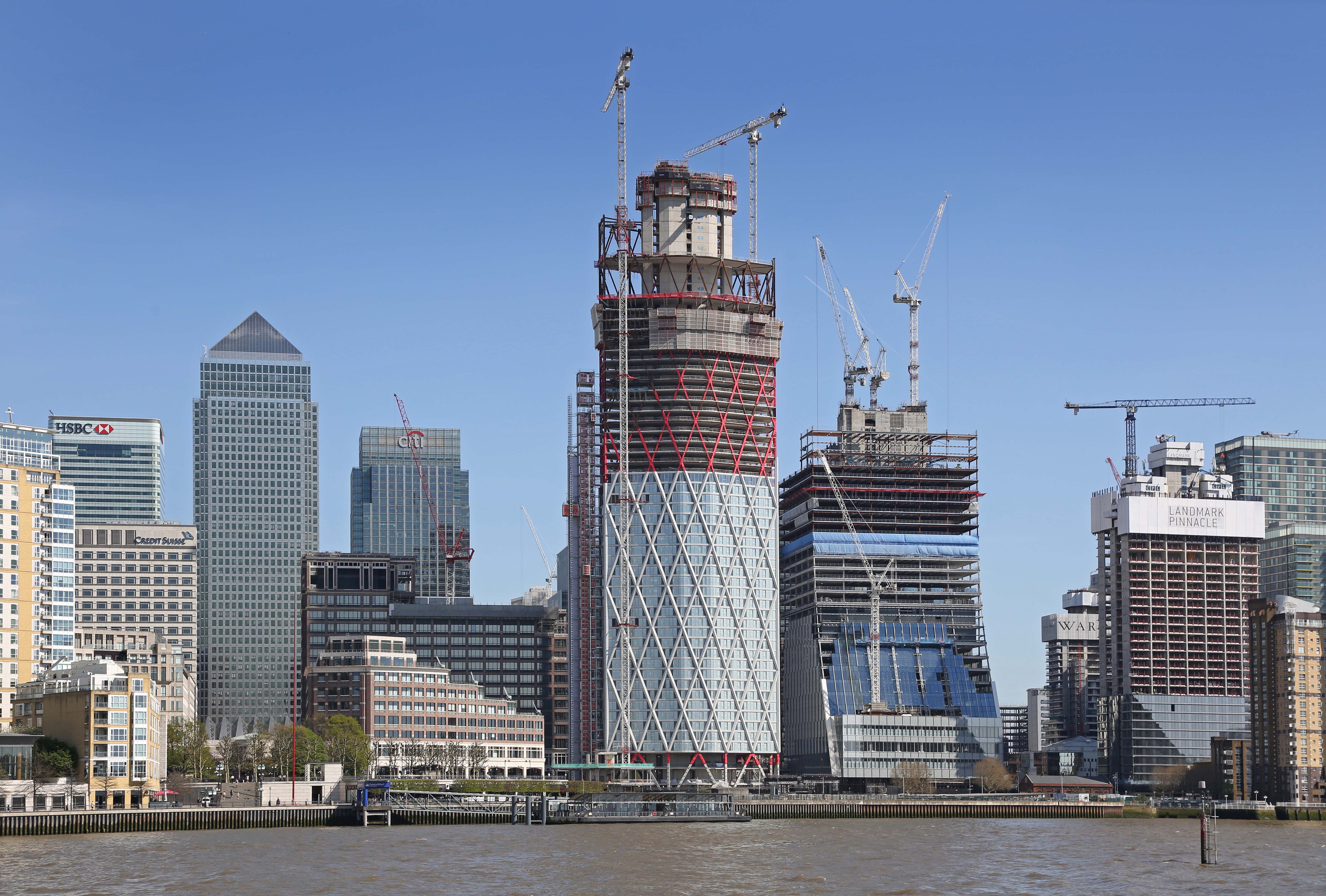 Canary Wharf's first high-rise residential building