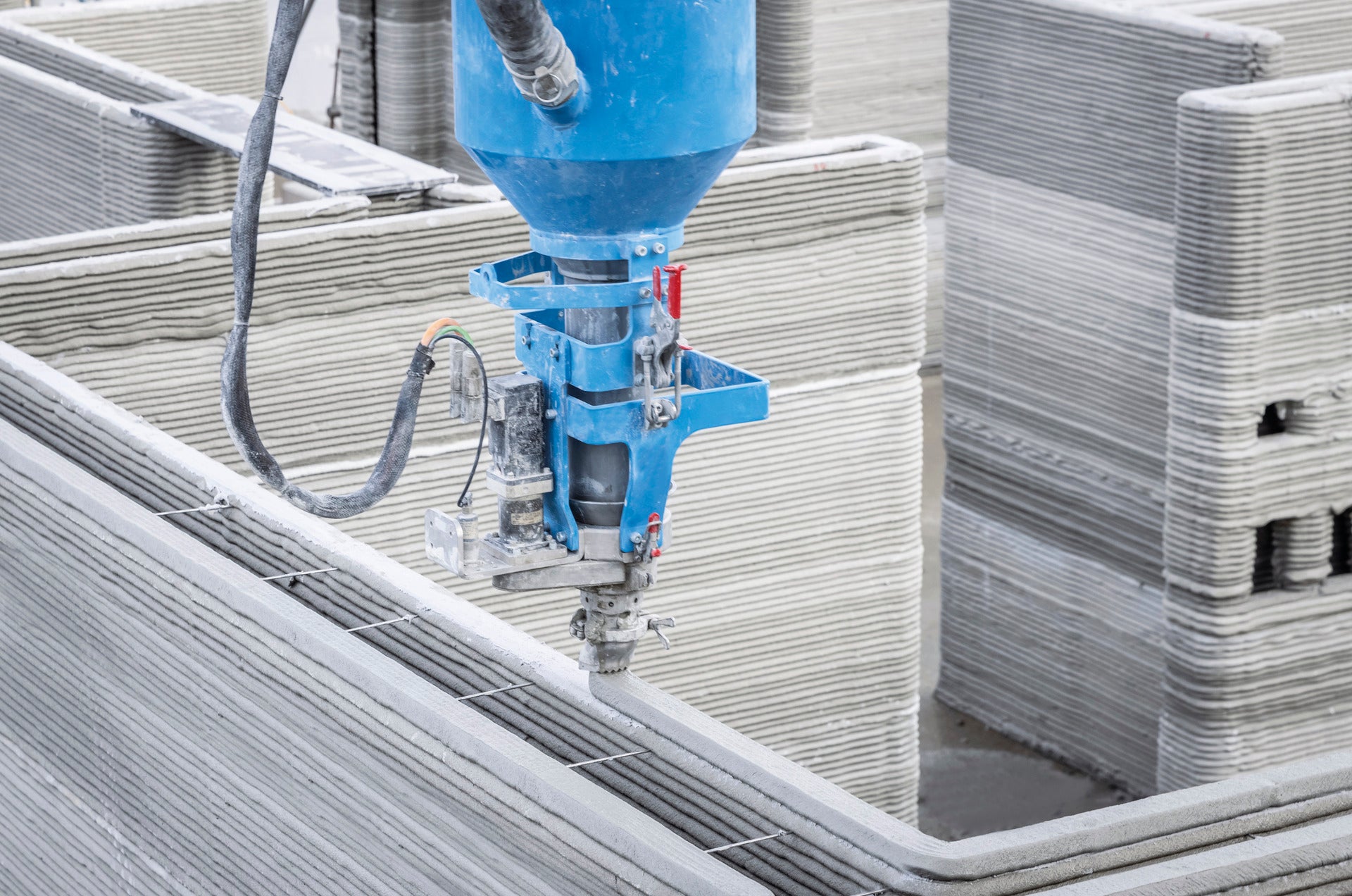 3D concrete printing process